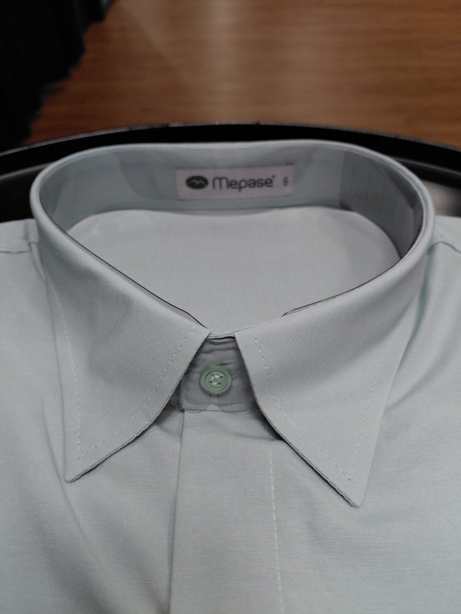 Camisa Social Manga Longa Verde Claro Plus Size 002327-7 - Image 4