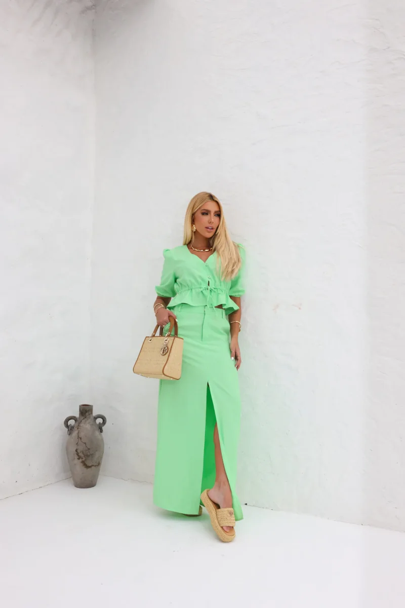Conjunto Saia Cropped Franzido - Image 6