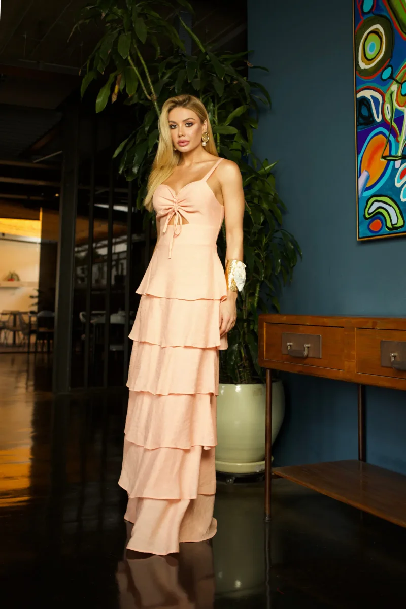 Vestido Longo Babado - Image 2
