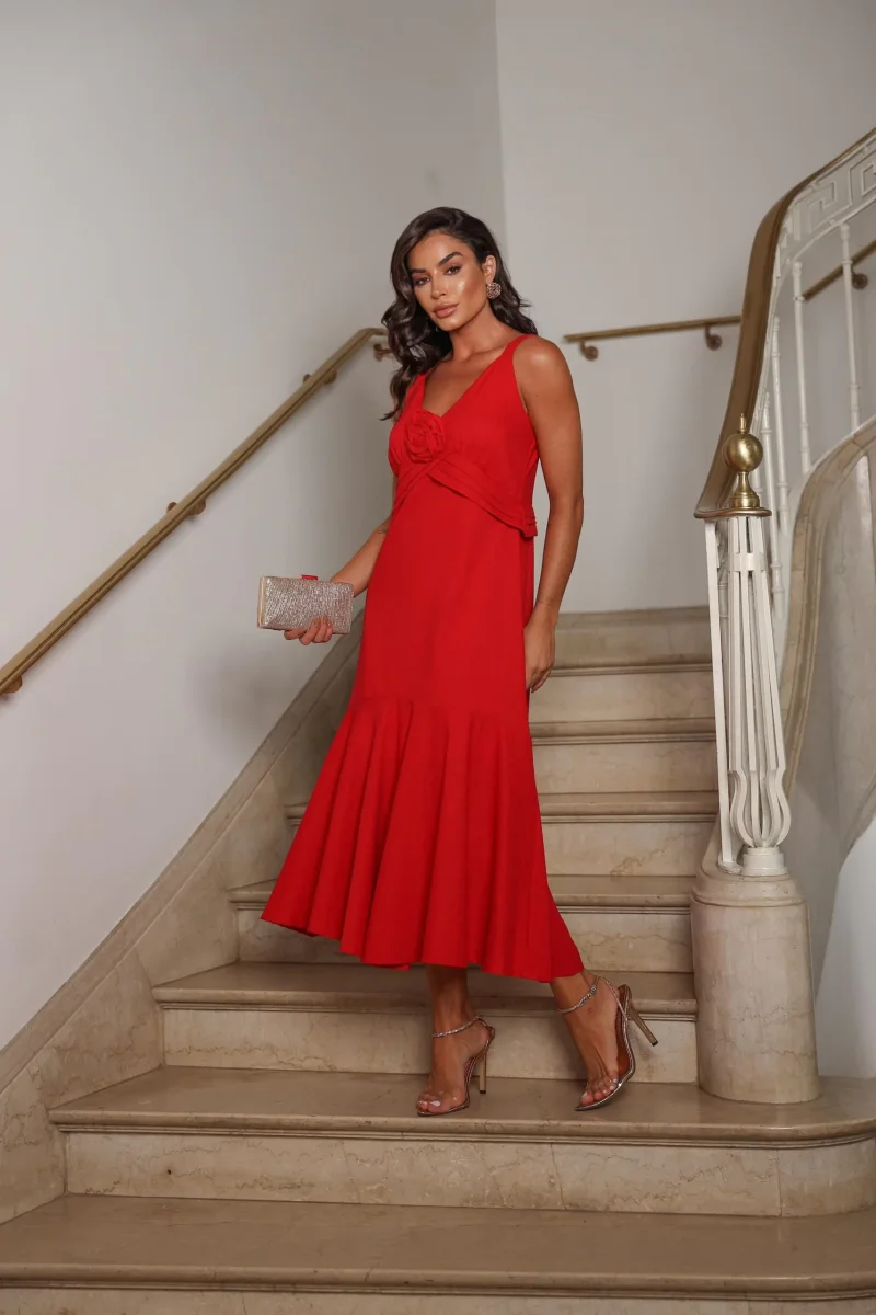 Vestido de Linho com Flor - Image 7