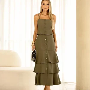 Conjunto Saia Midi Babado