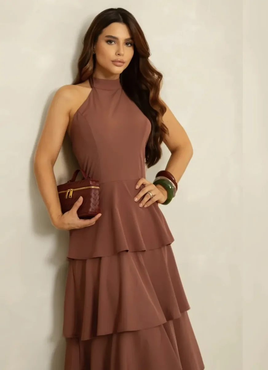 Vestido Babado Leve Fluido - Image 7