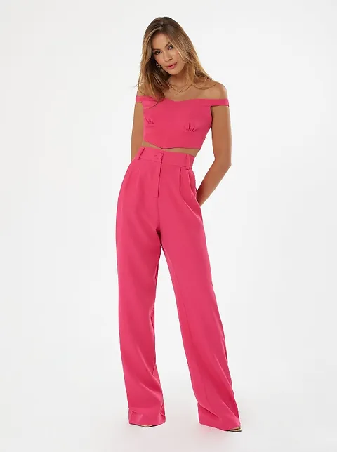 Conjunto Calça Social Blusa Ombro a Ombro - Image 4