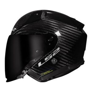 CAPACETE LS2 OF603 INFINITY II CARBON SOLID GLOSS – Preto Carbono