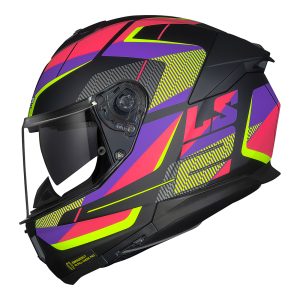 CAPACETE LS2 STREAM II FF808 ROAD MATTE – Preto e Rosa