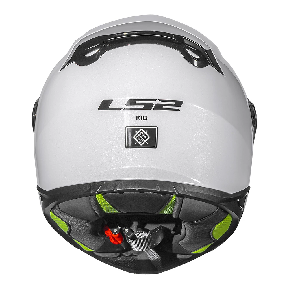 CAPACETE INFANTIL LS2 KID FF812 MONO GLOSS – Branco Brilhante - Image 4