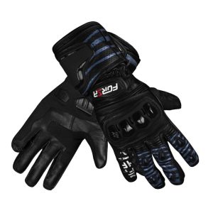 LUVA FORZA RACING PRÓ REVERB – Preta e Branca