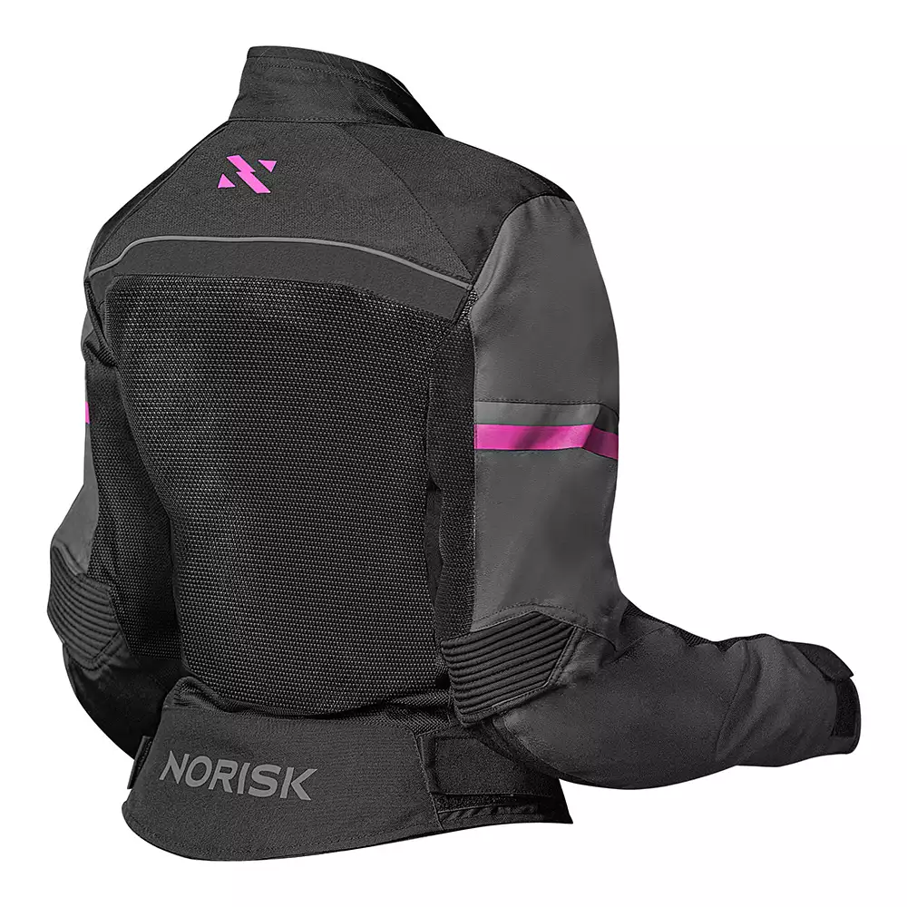 JAQUETA CORDURA FEMININA NORISK TRIP AIR LADY – Preta e Rosa - Image 3