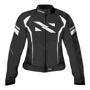 JAQUETA CORDURA FEMININA NORISK LADY TORNADO – Preta e Branca