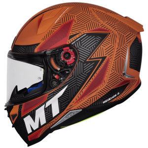 CAPACETE MT HELMETS REVENGE 2 STATUS MATT – Laranja e Preto