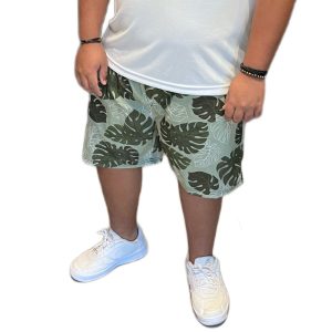 Short Estampado de Tactel com Elastano Plus Size 002024-1