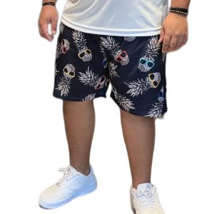 Short Estampado de Tactel com Elastano Plus Size 002024