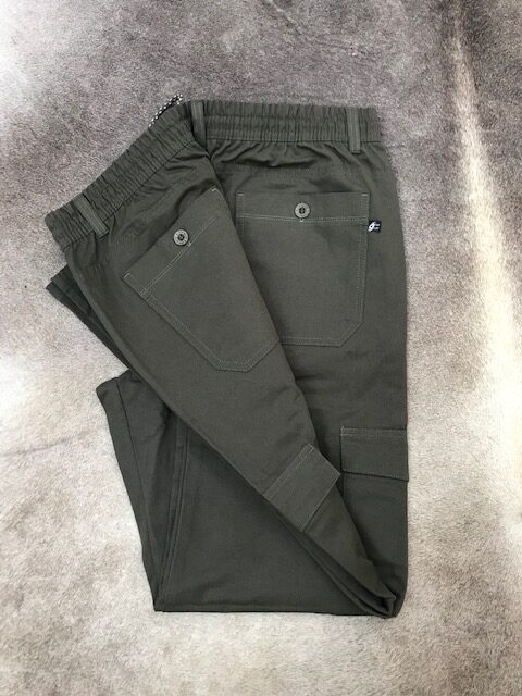 Calça Cargo de Sarja Verde Plus Size 000730 - Image 4