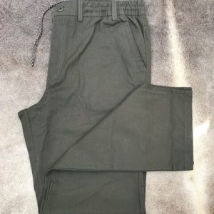 Calça Cargo de Sarja Verde Plus Size 000730
