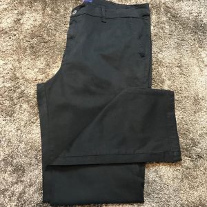 Calça de Sarja Preta Plus Size 001032