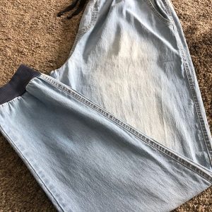 Calça Jogger Jeans Azul Claro Plus Size 001685-2