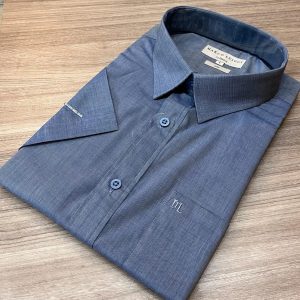 Camisa Social Manga Curta Plus Size 001965-1