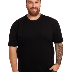 Camiseta Básica Preta Plus Size 000845