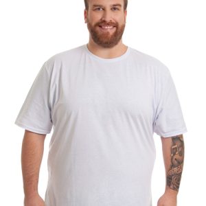 Camiseta Básica Branca Plus Size 000845