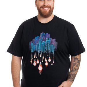 Camiseta Manga Curta Plus Size 001424