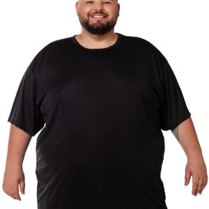 Camiseta Dry Fit Preta Plus Size 001560