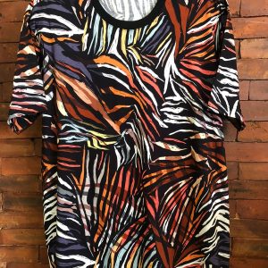 Camiseta Manga Curta Estampada Plus Size 002150-2