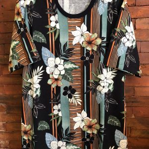 Camiseta Manga Curta Estampada Plus Size 002150-3