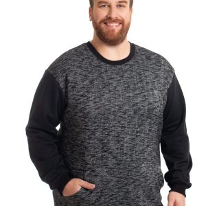 Blusão Canguru Mescla Plus Size Chumbo 001369-1
