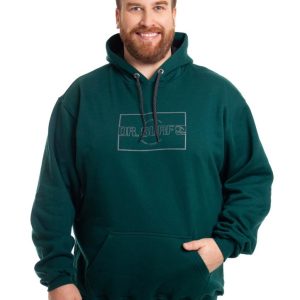 Blusão Moletom com Capuz Plus Size Verde 001429-1