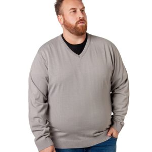 Sueter Meia Malha Plus Size Gelo 000774-1