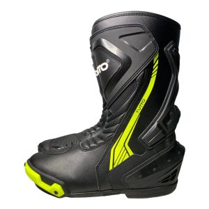 BOTA TUTTO QATAR RACING – Preta e Amarela Flúor