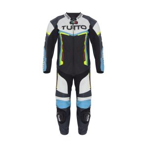 MACACÃO TUTTO RACING V3 PEÇA ÚNICA – Preto Branco Azul Amarelo Flúor e Vermelho