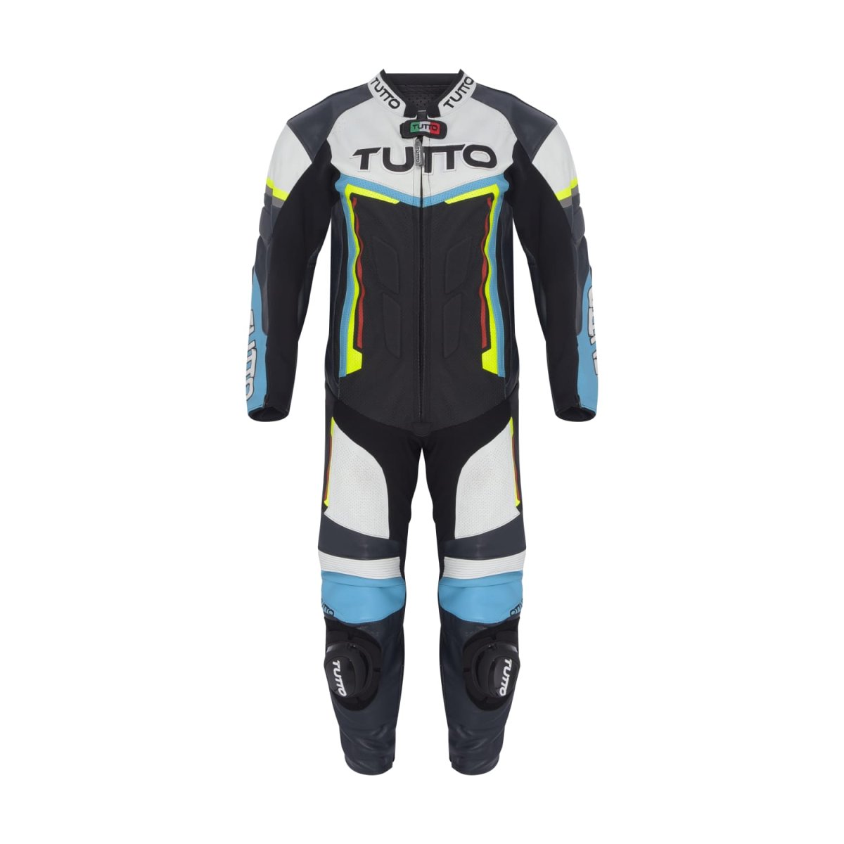 MACACÃO TUTTO RACING V3 PEÇA ÚNICA – Preto Branco Azul Amarelo Flúor e Vermelho - Image 2