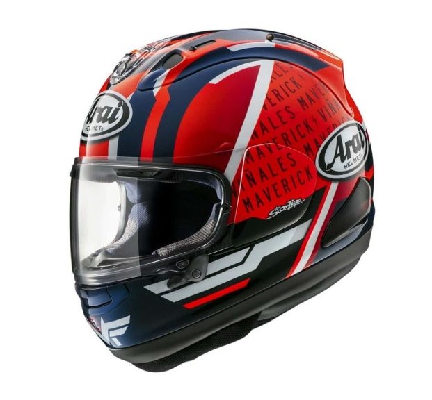 CAPACETE ARAI RX-7V EVO MAVERICK GP5 – Vermelho Azul e Branco