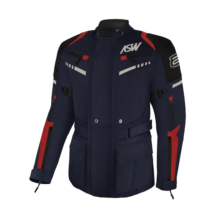 JAQUETA CORDURA ASW TSUNAMI V1 – Azul e Vermelha - Image 2