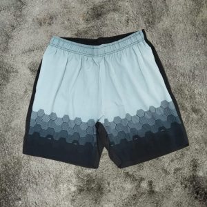 Bermuda Tactel Sublimada Preto Plus Size 001971