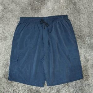 Bermuda Cargo Elástico Azul Marinho Plus Size 001631