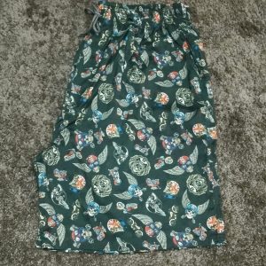 Short Estampado Tactel Caveira Plus Size 001626-7