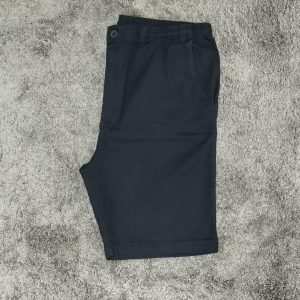 Bermuda Jeans Com Elastico Preto Plus Size 002543