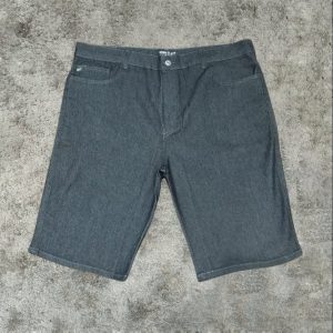 Bermuda Jeans Preta Plus Size 000910