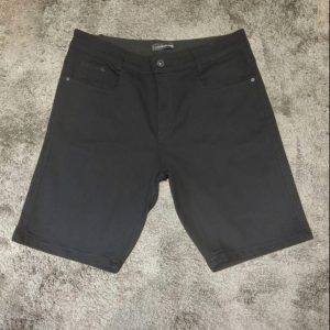 Bermuda Jeans Preto Plus Size 002170