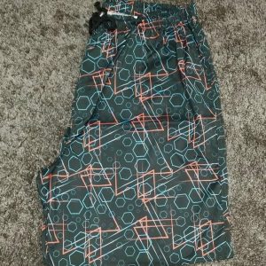 Short Estampado Tactel Preto Losango Plus Size 001626-3