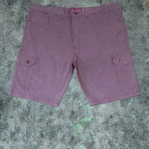 Bermuda Sarja Cargo Bordo Plus Size 000592