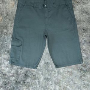 Bermuda Sarja Cargo Chumbo Plus Size 001937