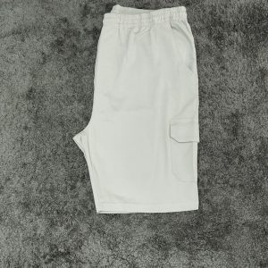 Bermuda Sarja Elástico Cargo Areia Plus Size 002072