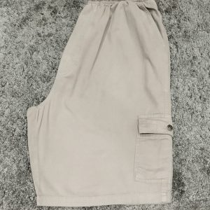 Bermuda Sarja Cargo Com Elastico Castor Plus Size 002406-1
