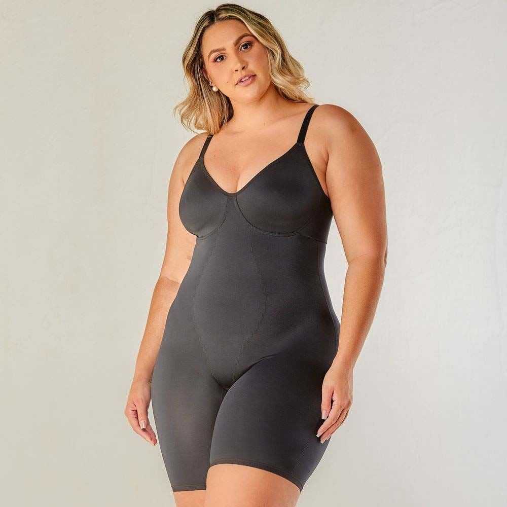 Body Modelador Plus Size Moldado Macaquinho Vi Lingerie - Image 4