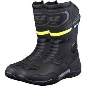 BOTA LS2 GOBY MAN WATERPROOF – Preta e Amarela Flúor