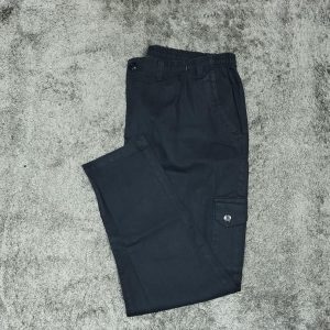 Calça Jeans Cargo Plus Size Preto 002542-1