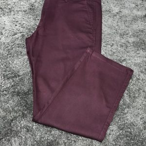 Calça de Sarja Plus Size Bordô 002071-5
